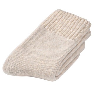 BVERSE蓄熱保暖除臭58%羊毛襪 男女款 美麗諾羊毛 中筒襪 韓國厚毛襪 保暖襪, 米白, 1雙