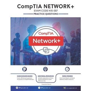(英文圖書) CompTIA Network+ (N10-007): 250+ Practice Questions with Explanations Latest 2020 Edition 平裝版, Independently Published, 英文
