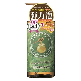 HONEY PLUS 蜂蜜柔順修護洗髮精, 1個, 500ml