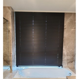 九龍系列 浴室專用珠鍊木百葉窗 50mm防水PVC木百葉窗 遮光