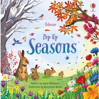 (英文圖書)Pop-Up Seasons Board Books, Usborne Books, 英文, 硬頁書