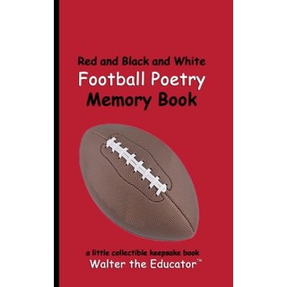 (英文圖書) Red and Black and White Football Poetry Memory Book 平裝版, Silent King Books, 英文
