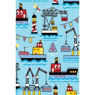 (英文圖書) Password Book: Include Alphabetical Index with Funny Ships Cartoon 平裝版, Independently Published, 英文