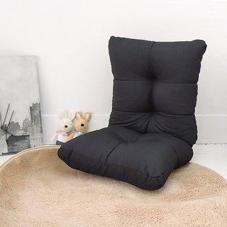 台客嚴選 台灣製尊爵高背舒適大和室椅，高背設計，多段調節，橘色新色上市, 1個, 黑色