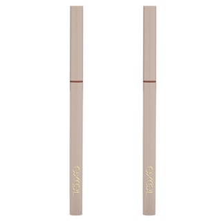 日本 excel 持色絲柔眼線膠筆, 2入, NP05 焦糖棕