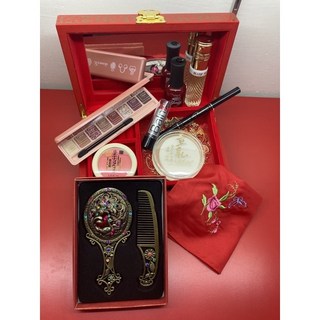 百麗的店 拜媽祖娘娘臨水夫人註生娘娘等女神胭脂水粉拜拜用品組合, 彩色