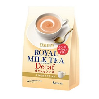 日東紅茶 皇家奶茶粉 (無咖啡因) 北海道奶粉 獨立包裝 即溶奶茶, 12.5g, 1套, 8個裝