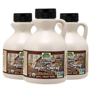 now 健兒婷 楓糖漿, 3瓶, 473ml