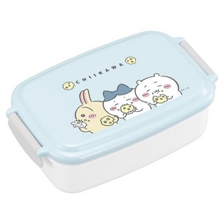 Chiikawa 吉伊卡哇 可微波單層便當盒, 1個, 藍色+灰色