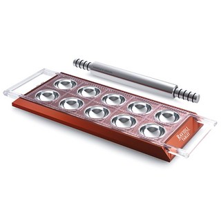 MARCATO Atlas 餛飩平板餃子模具, 1個, 紅色的