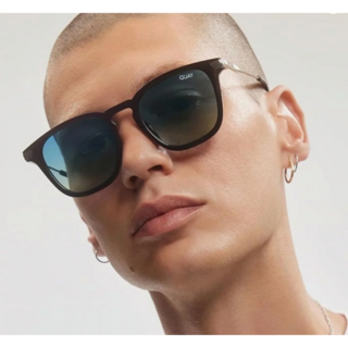 Quay JACKPOT REMIXED 長方框太陽眼鏡 黑棕框 黑鏡片