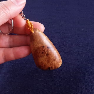 台灣牛樟鑰匙圈 原木香 手工細磨 原創 W106, 棕色