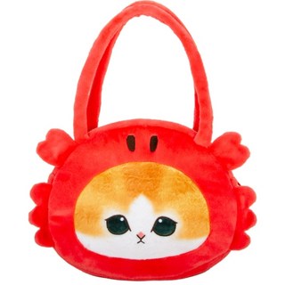 貓福珊迪螃蟹貓單肩包 手拿包 手提包女 可愛造型 輕巧方便