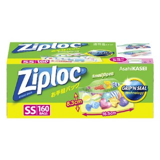 Ziploc 密保諾 簡易夾鏈袋, 1個, 160件, 迷你(XS)