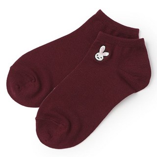 LOVETOXIC 女款One Point刺繡休閒短襪