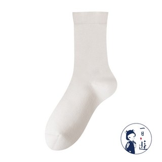 NicoFun 一日遊 女款中筒襪 3雙組 95%高棉量 柔軟親膚 無骨縫頭 寬鬆襪口 舒適耐穿 (22.5-24.5cm)