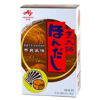 AJINOMOTO.烹大師干貝風味調味料，嚴選干貝精華，提升料理鮮甜，500公克, 500g, 1盒裝