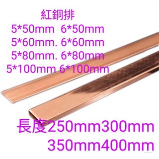 富盛行 紅銅排/紅銅板/紫銅排, 5*50mm,400mm