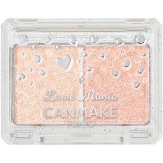 CANMAKE Lame Mania 眼影 01杏桃果泥 02粉色貴賓 珠光亮片, 杏桃色, 1