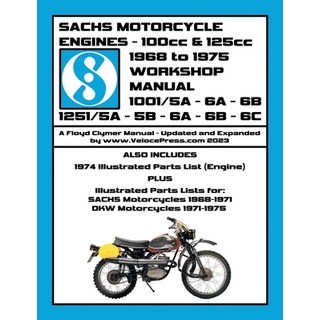 (英文圖書) SACHS 100cc & 125cc ENGINES 1968-1975 WORKSHOP MANUAL - INCLUDING DATA FOR THE SACHS & DKW MO... 平裝版, Veloce Enterprises, Inc., 英文