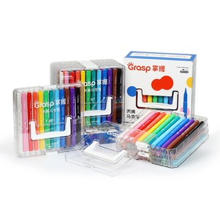 Grasp 掌握 軟頭丙烯馬克筆 色彩鮮豔 軟頭設計, 1套