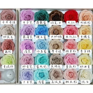 【W&T花藝資材】台灣現貨 甦醒玫瑰香皂花【盒】多色可選 香氛玫瑰花 玫瑰花, 灰褐色