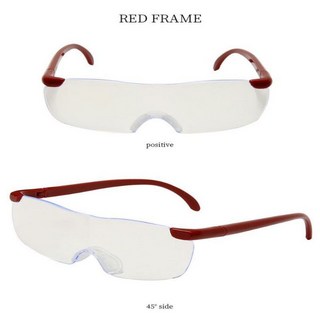 日版 眼鏡型放大鏡 工程師必備 可戴眼鏡上 放大1.6倍 亞馬遜款 big vision, 1個, 紅色