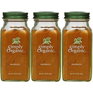 Simply Organic 薑黃粉, 3罐, 67g