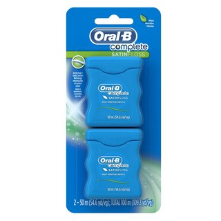 Oral-B 歐樂B 超滑盒裝牙線 薄荷味, 50m, 1個, 2件