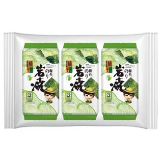 橘平屋 岩燒海苔 原味 4.2g*3入 素食 麻油, 12.6g, 1袋