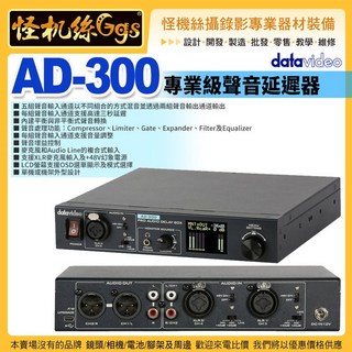 怪機絲 datavideo AD-300專業級聲音延遲器 混音 等化器 濾波器 音效處理 三年保固, AD-300, 1個