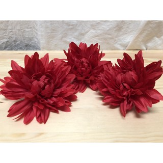 原住民材料 / 菊花 / 人造花 / 花環材料 / 頭飾材料 / 塑膠菊花 / 卑南族 / 排灣族 / 魯凱族, 紅色