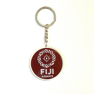 RBF 絕版斐濟航空塑膠鑰匙圈 5cm FIJI Airways紀念鑰匙圈 KR5-FI, 1個