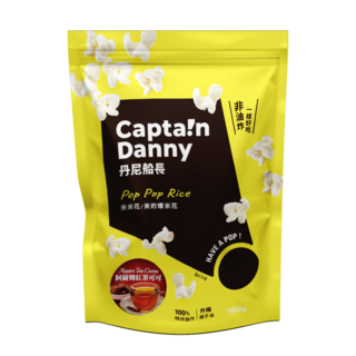 丹尼船長 米米花 阿薩姆紅茶可可(奶素) 非油炸健康零食, 1包, 100g