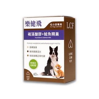 樂健飛 寵物保健 褐藻醣膠+鮭魚精巢, 60, 免疫力, 1個