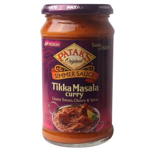 Patak's 慢煮醬 提卡馬薩拉咖哩 香濃番茄香菜 & 香料 無麩質, 1個, 425g