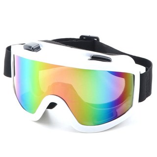 滑雪鏡 防風鏡 護目鏡 雪鏡 騎車護目鏡 可戴眼鏡 抗紫外線 抗UV, 白色