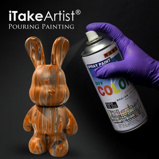 iTakeArtist 流體熊/兔 亮光透明噴漆 乾後光滑不黏膩 增加光澤 手作模型專用 color噴漆400ml, 透明