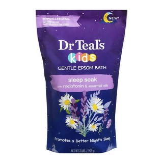 Dr Teal's Epsom溫和睡眠浸泡沐浴鹽, 1包, 909g