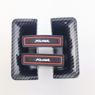 『扶手儲物盒』2020 NEW KUGA MK3 碳纖紋路 直接套入即可 ST LINE 適用, 素色黑一組2入