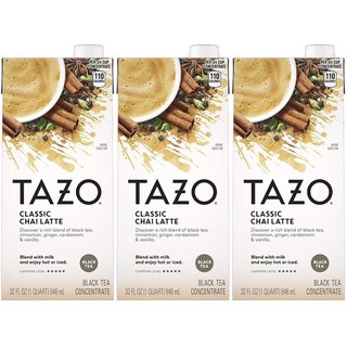 TAZO 肉桂風味印度香料奶茶, 946ml, 3瓶