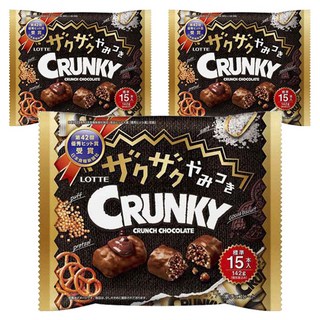 LOTTE 樂天 酥脆美味巧克力球 15個入, 3個, 142g