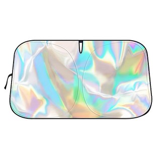 汽車隔熱炫彩鐳射前擋遮陽板, YE3 遮陽板, 1個