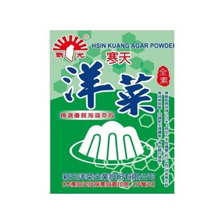 新光 洋菜粉 寒天粉 10g 新光洋菜，天然海藻萃取，口感Q彈，低熱量高纖維, 1個