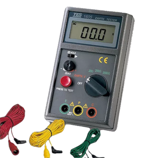 TES 泰仕 TES-1605 接地電阻計 數位式大地電阻測量儀器 精準可靠