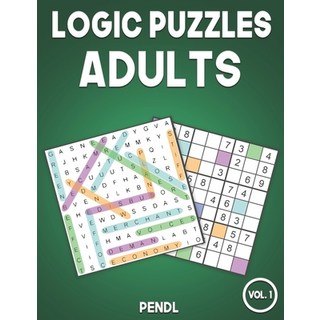 Logic Puzzles Adults: 100 Word Search & 100 Sudoku with Solutions - Large Print for Adults (Vol. 1) 平裝版, Independently Published, 英文