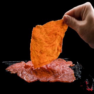 味味屋原味豬肉紙，酥脆薄片，獨立包裝，台灣傳統風味零食, 70g, 1個