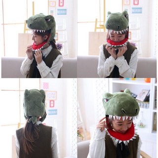 瘋狂派對 台灣現貨 恐龍造型帽子 變裝派對 動物頭套 可愛恐龍裝