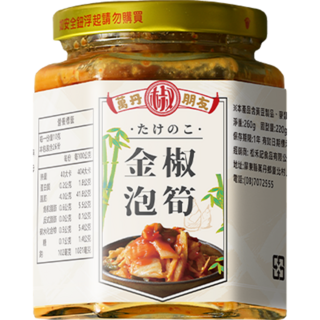 萬丹椒朋友 金椒泡筍, 260g, 1個