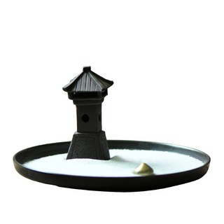 CiaoCiao 繑繑 台灣現貨 日式庭園微型枯山水線香座 禪意香爐 居家擺飾, 詳見包裝